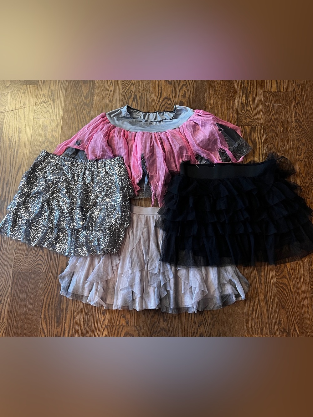 LOT of 4 Halloween Skirts M-L sizes